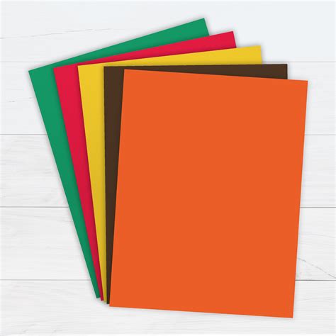 fall colored cardstock